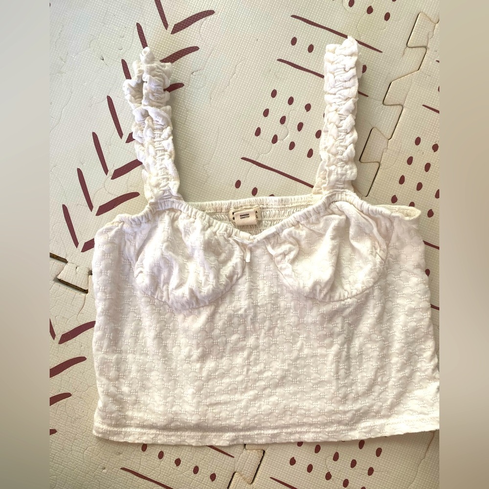 White Billabong Crop Top